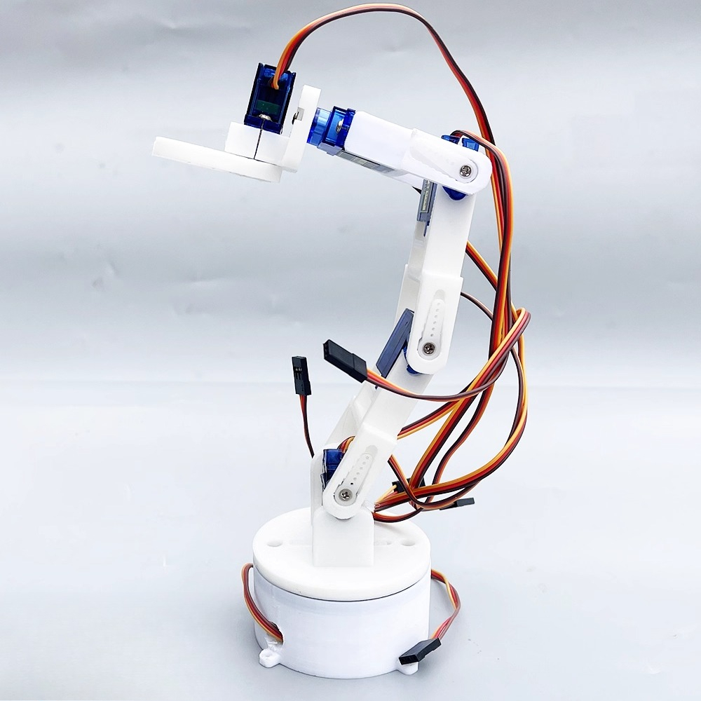 3D Printing Robot Arm - Bras robotique blanc à six axes