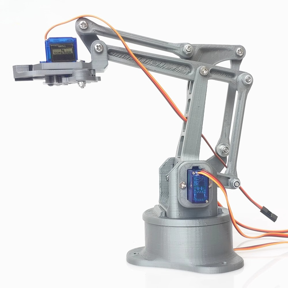 3D Printing Robot Arm - Bras robotique EZ argent à quatre