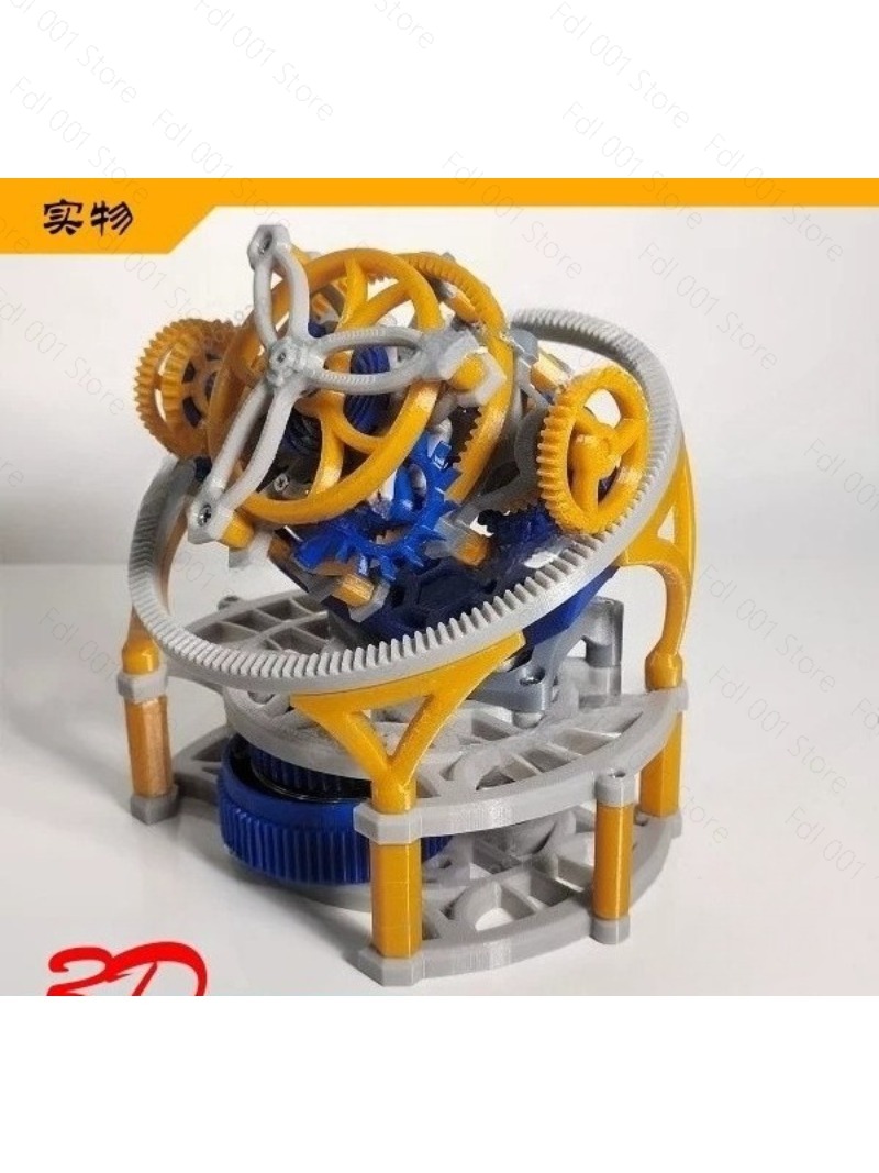 3D Printing Model - 2026 Q896 Mouvement mécanique tourbillon trois