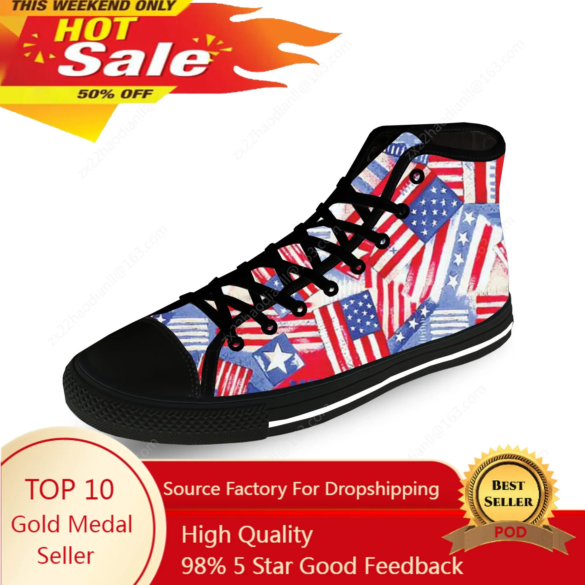 3D Printing Usa - Chaussures de sport décontractées respirantes en