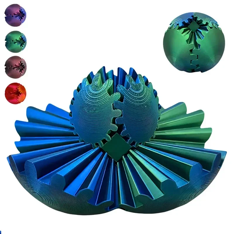 3D Printing Gears - Balle rotative imprimée en 3D, jouet