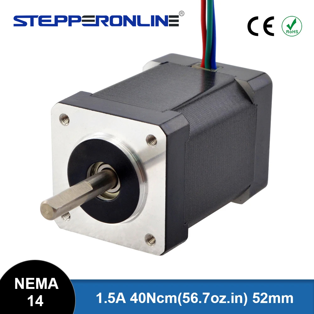 Lead Screw Stepper - STEPPERONLINE Nema 14 moteur pas à