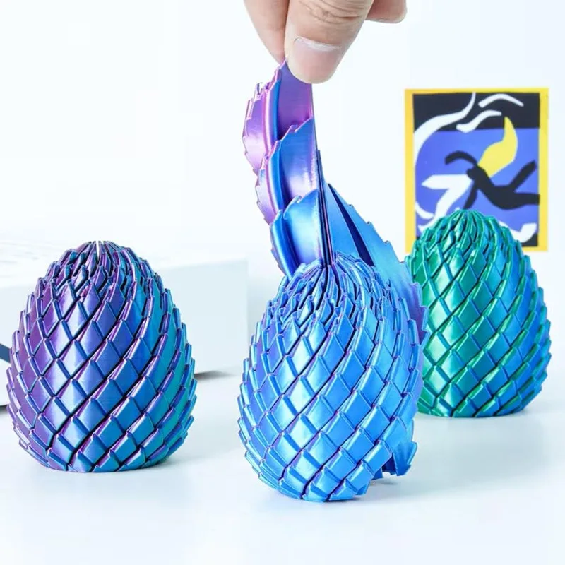 3D Printing Gears - Jouet Fidget Œuf de Dragon Imprimé