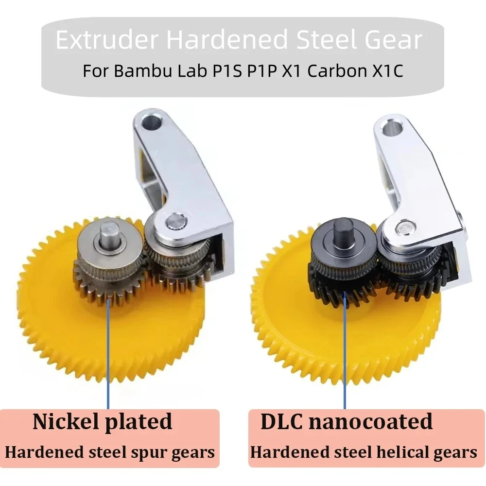 3D Printing Gears - Ensemble d'engrenages d'extrudeuse en acier trempé,