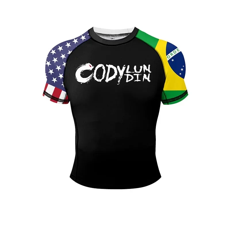 3D Printing Usa - T-shirt de compression à imprimé 3D