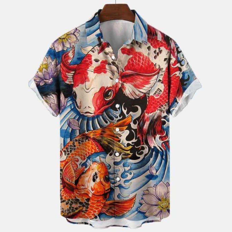Été Floral Koi poisson chemise - 3D Printing Cancer avis et prix