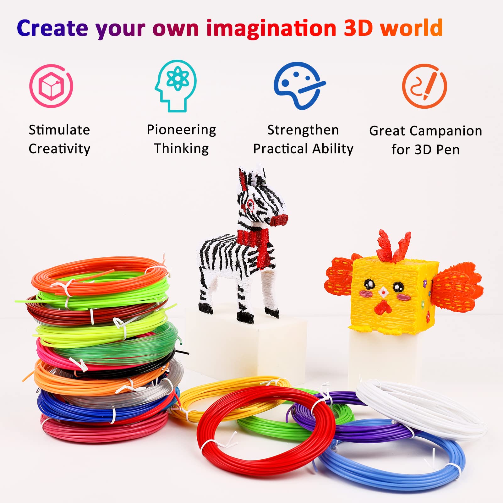 Filament PLA 40/32/30 couleurs - 3D Printing Pen For Kids avis et prix