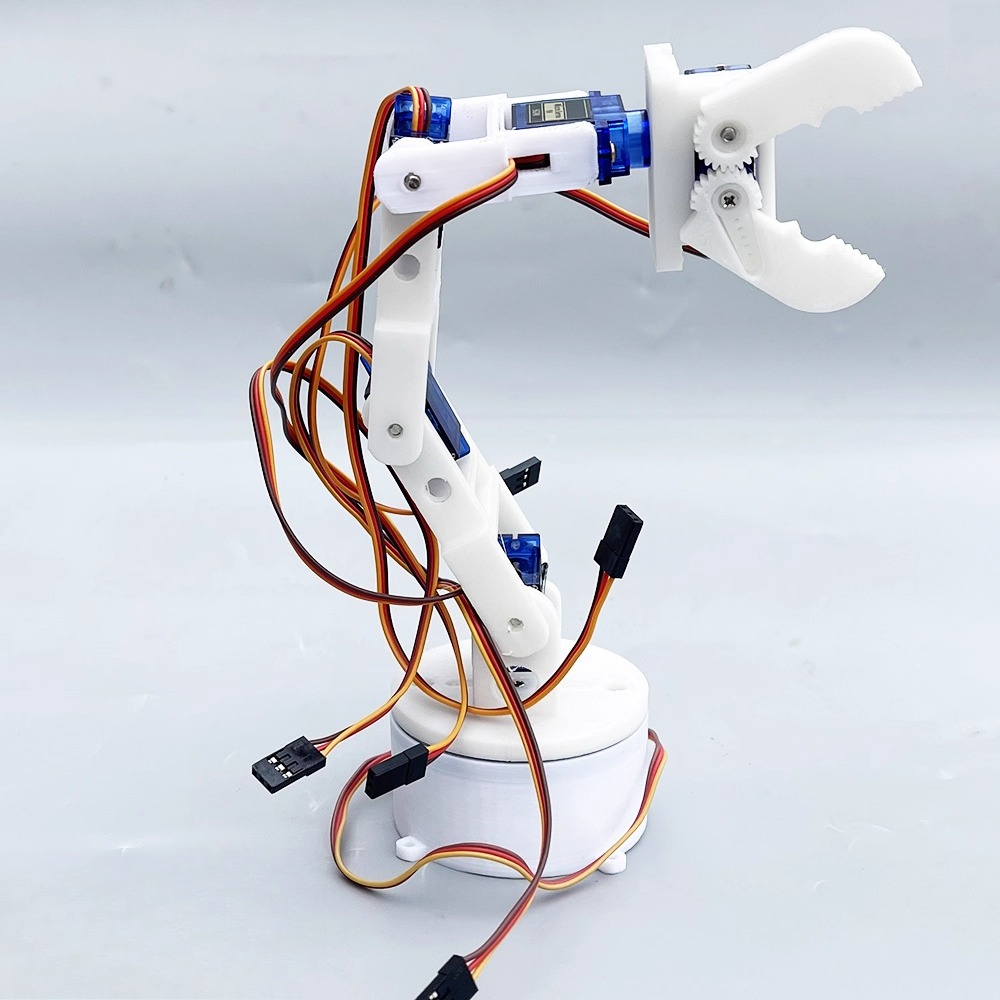 Bras robotique blanc à six axe - 3D Printing Robot Arm avis et prix