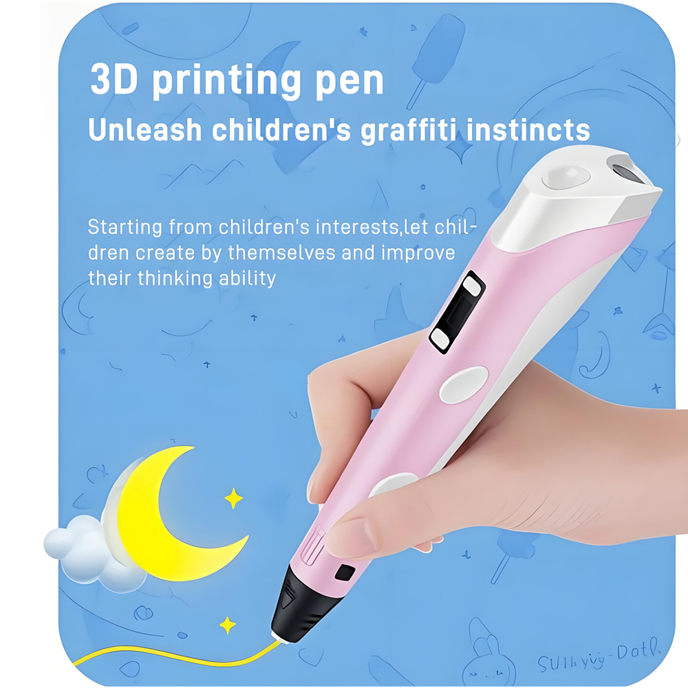 Stylo 3D avec écran LCD, jouet - 3D Printing Pen For Kids avis et prix