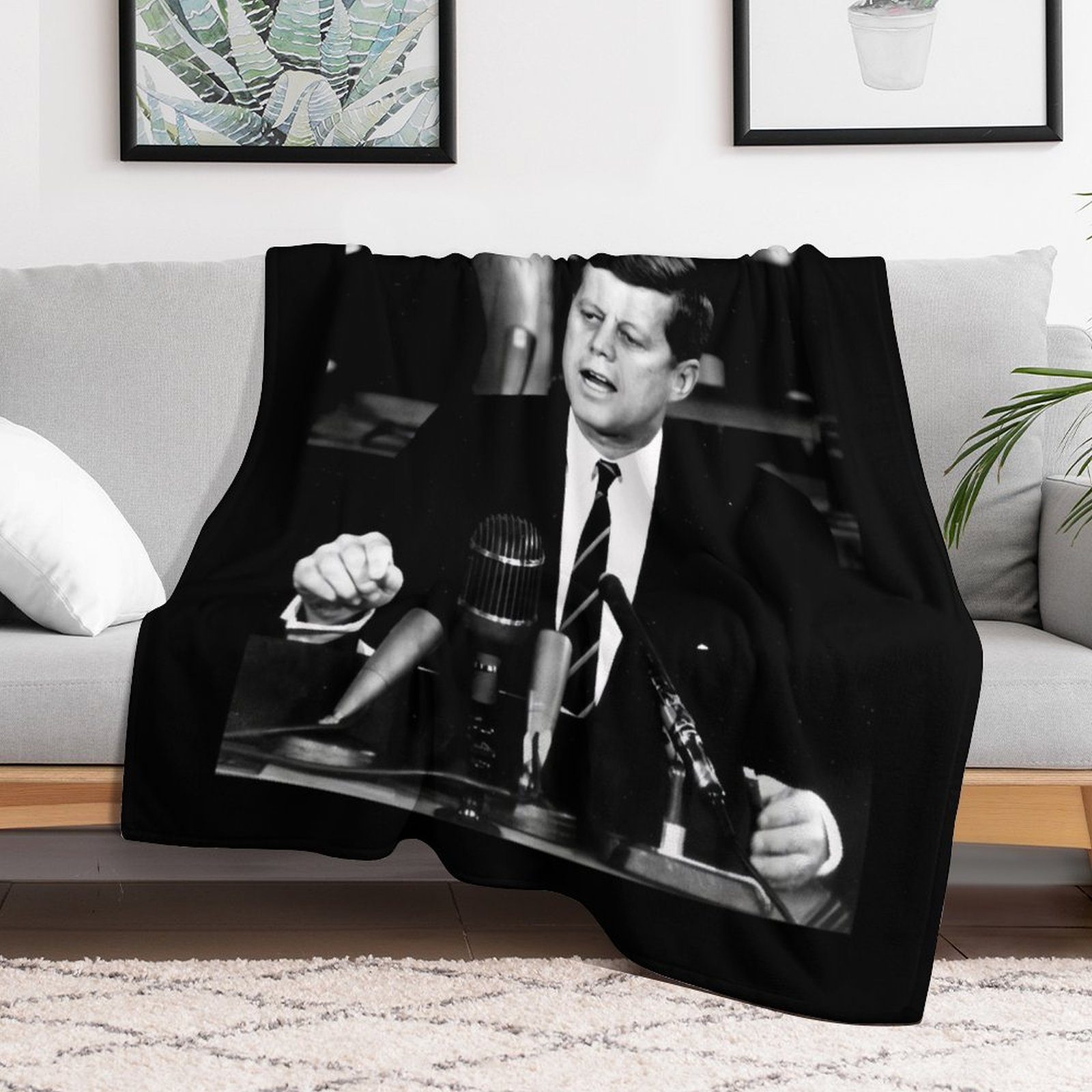 Couverture décorative John F K - 3D Printing Usa avis et prix