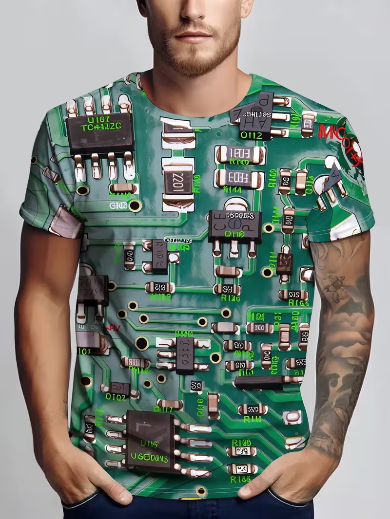 T-shirt imprimé 3D pour homme, - 3D Printing Engineer avis et prix
