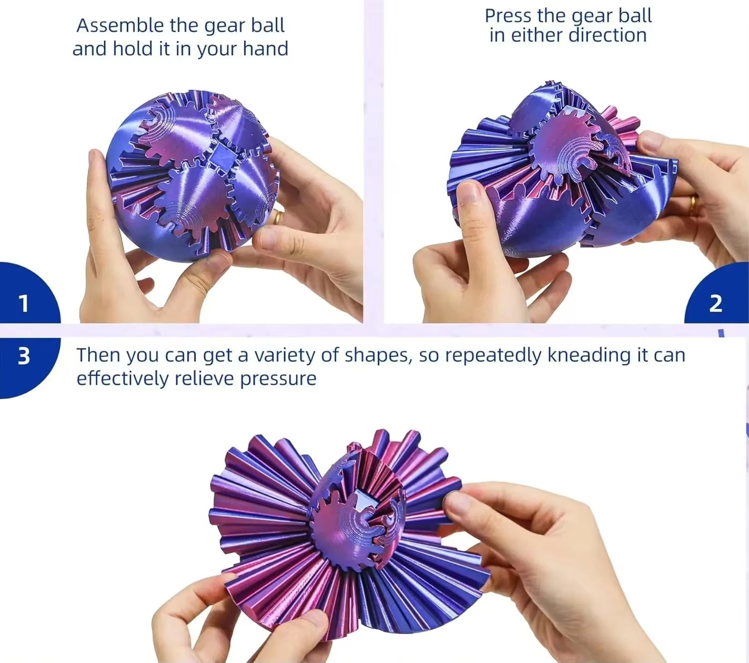 Jouet anti-stress transformabl - 3D Printing Gears avis et prix