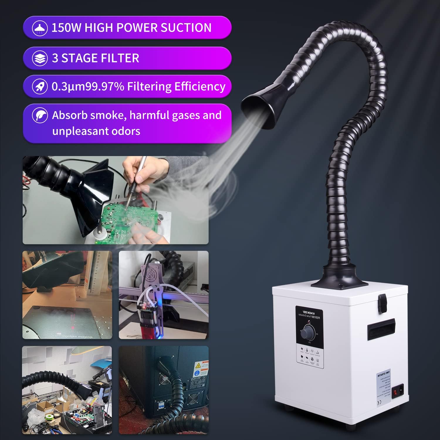 Extracteur de fumée laser indu - 3D Printing Industrial avis et prix