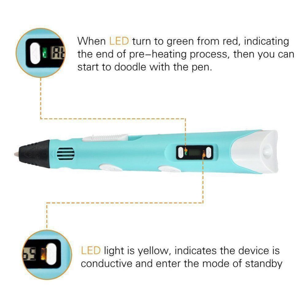 Dikale — Stylo 3D écran LED Do - 3D Printing Pen For Kids avis et prix