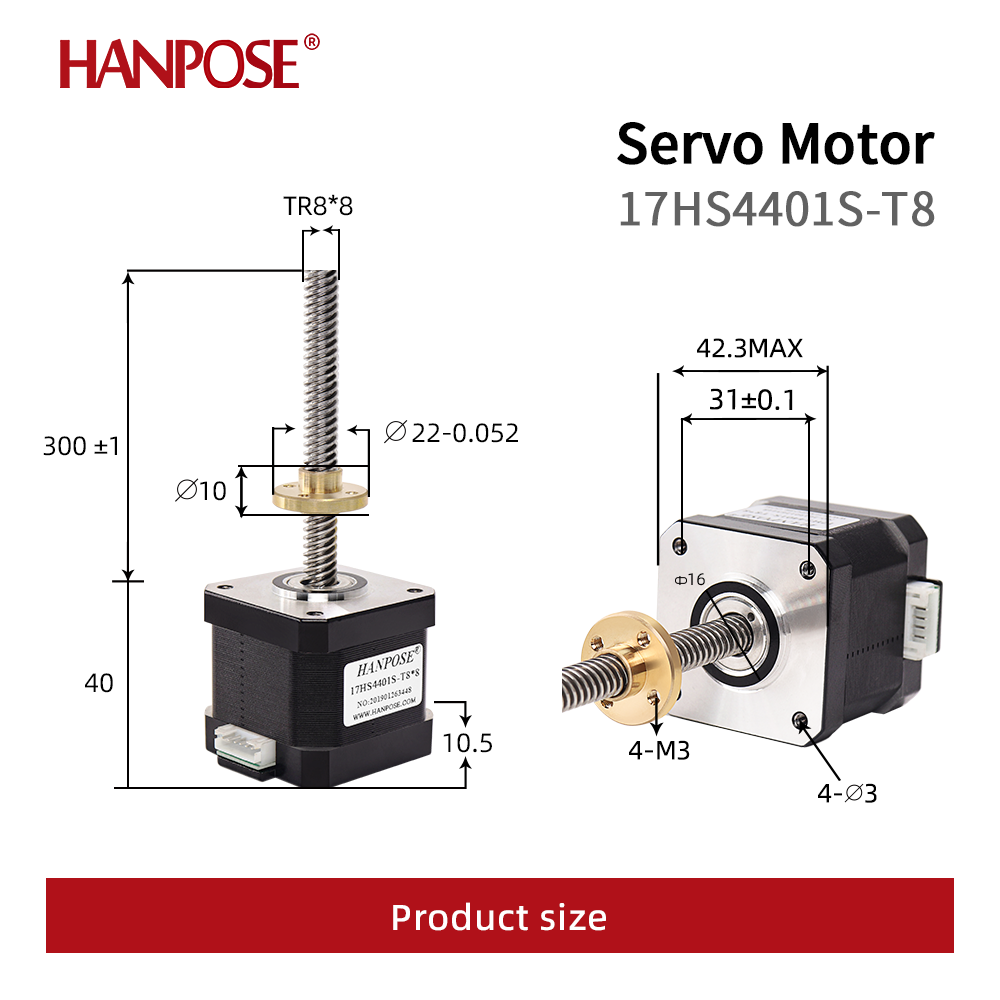 Moteur pas à pas à vis NEMA17  - Lead Screw Stepper avis et prix