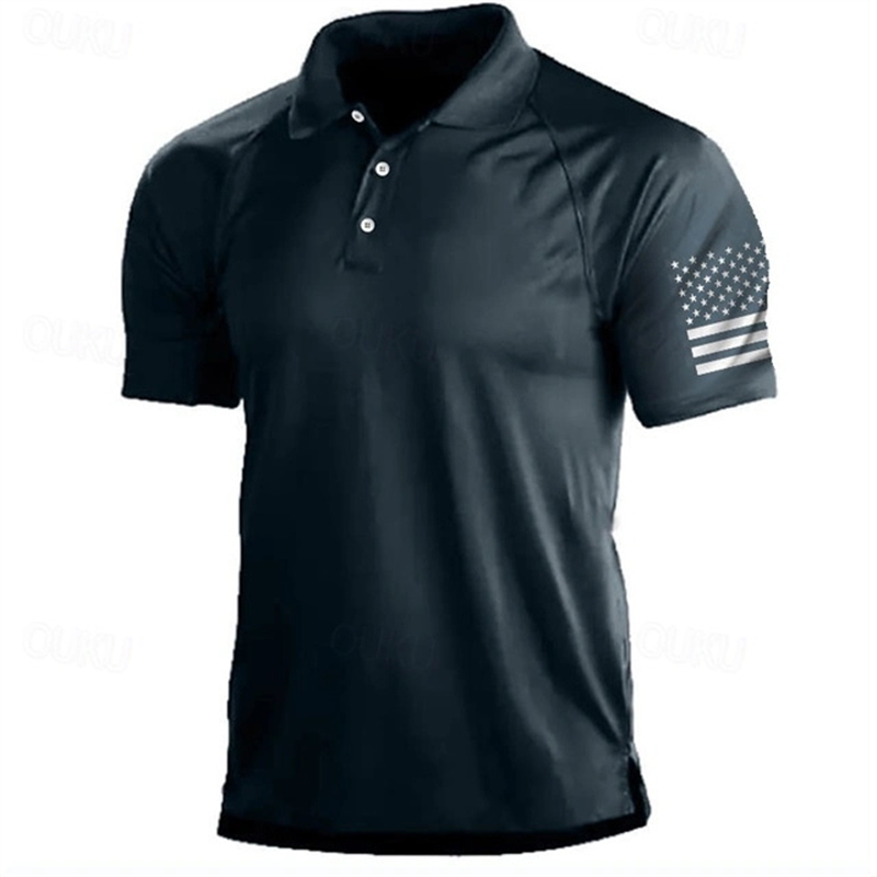 Polo à motif de drapeau améric - 3D Printing Usa avis et prix
