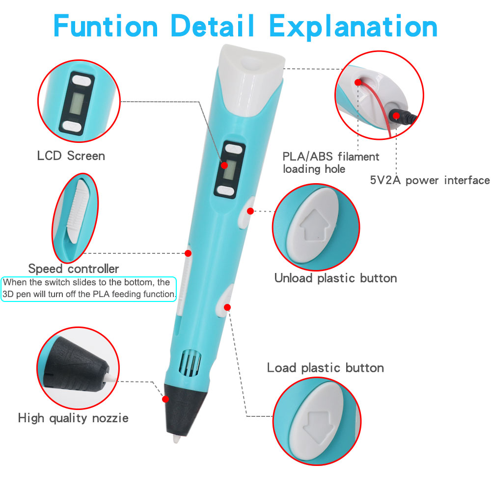 Nouveau stylo d'impression 3D  - 3D Printing Pen For Kids avis et prix